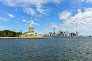 The Statue of Liberty from Liberty Harbor. photo