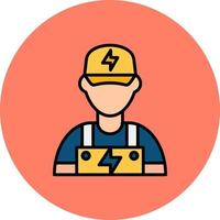 Electrician Creative Icon Design vector