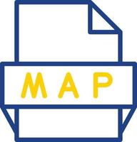 Map File Format Icon vector