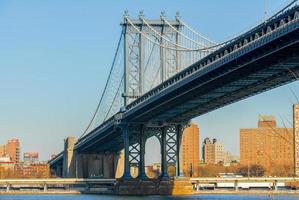 Manhattan Bridge view from Brooklyn in New York City photo