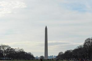 monumento a washington en el distrito de columbia, estados unidos. foto