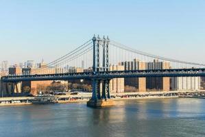 The Manhattan Bridge as seen from the Brooklyn Bridge. photo