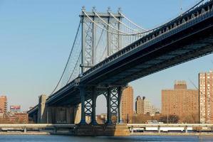 Manhattan Bridge view from Brooklyn in New York City photo