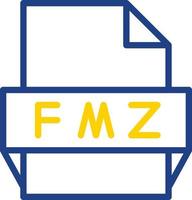 Fmz File Format Icon vector