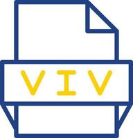 Viv File Format Icon vector