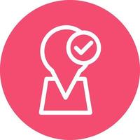 Arrived Destination Vector Icon Design