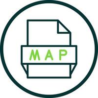 Map File Format Icon vector