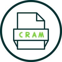 Cram File Format Icon vector