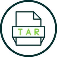 Tar File Format Icon vector