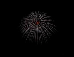 fuegos artificiales de la playa de coney island foto