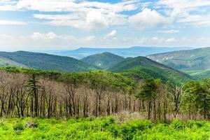 View of the Shenandoah Valley and Blue Ridge Mountains from Shenandoah National Park, Virginia photo