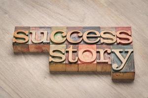 success story word abstract photo
