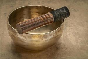 tibetan singing bowl photo