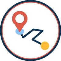Point Destination Vector Icon Design
