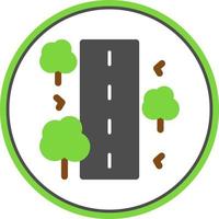 Unsealed Road Vector Icon Design