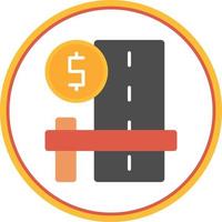 Toll Road Vector Icon Design