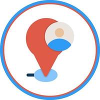 Current Location Vector Icon Design