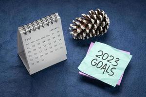2023 goals - reminder note concept photo