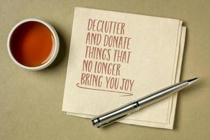declutter and donate thing that no longer bring you joy photo