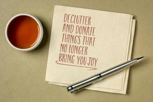 declutter and donate thing that no longer bring you joy photo