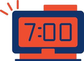 Digital Clock Creative Icon Design vector