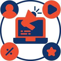 Advertising Creative Icon Design vector