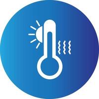 icono creativo de alta temperatura vector