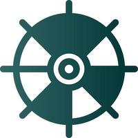 Nautical Wheel Vector Icon Design