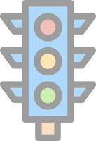 Traffic Light Vector Icon Design