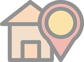 Home Destination Vector Icon Design