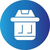 Trash Bin Creative Icon vector