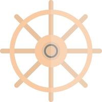 Nautical Wheel Vector Icon Design