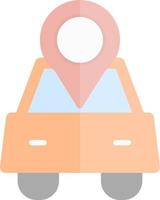 Car Location Vector Icon Design