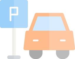 Car Park Vector Icon Design