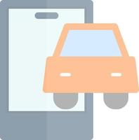 Connected Vehicle Vector Icon Design