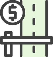 Toll Road Vector Icon Design