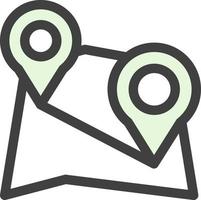 Multiple Destinations Vector Icon Design