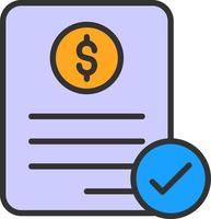 Invoice Vector Icon Design