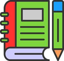 Journal Book Vector Icon Design