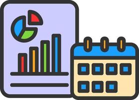Yearly Report Vector Icon Design