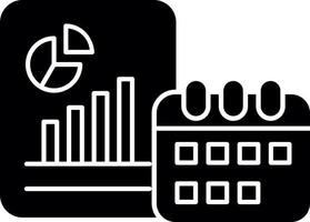 Yearly Report Vector Icon Design