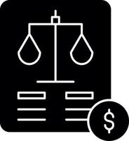 Balance Sheet Vector Icon Design