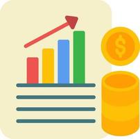 Financial Database Vector Icon Design