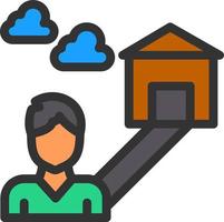 Loneliness Vector Icon Design