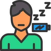Fatigue Vector Icon Design