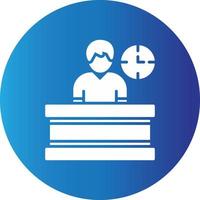 Information Desk Creative Icon vector