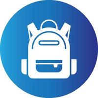 Backpack Creative Icon vector