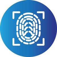 Fingerprint  Creative Icon vector