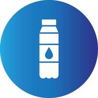 Water Bottle Creative Icon vector