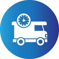 On Time Delivery Creative Icon vector